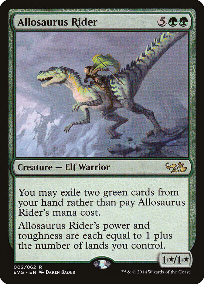 Allosaurus Rider (Elves vs. Goblins) [Duel Decks Anthology] | Silver Goblin