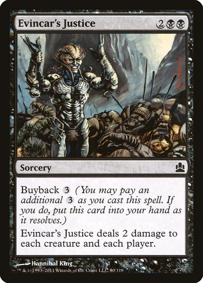 Evincar's Justice [Commander 2011] | Silver Goblin