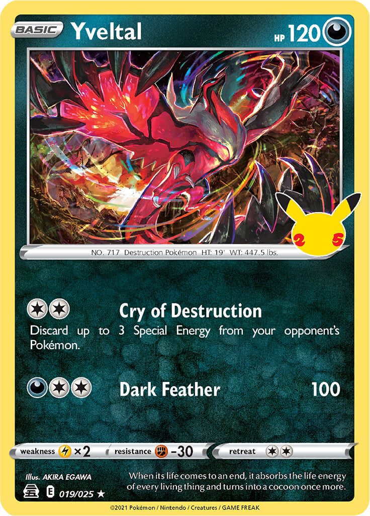 Yveltal (019/025) [Celebrations: 25th Anniversary] | Silver Goblin