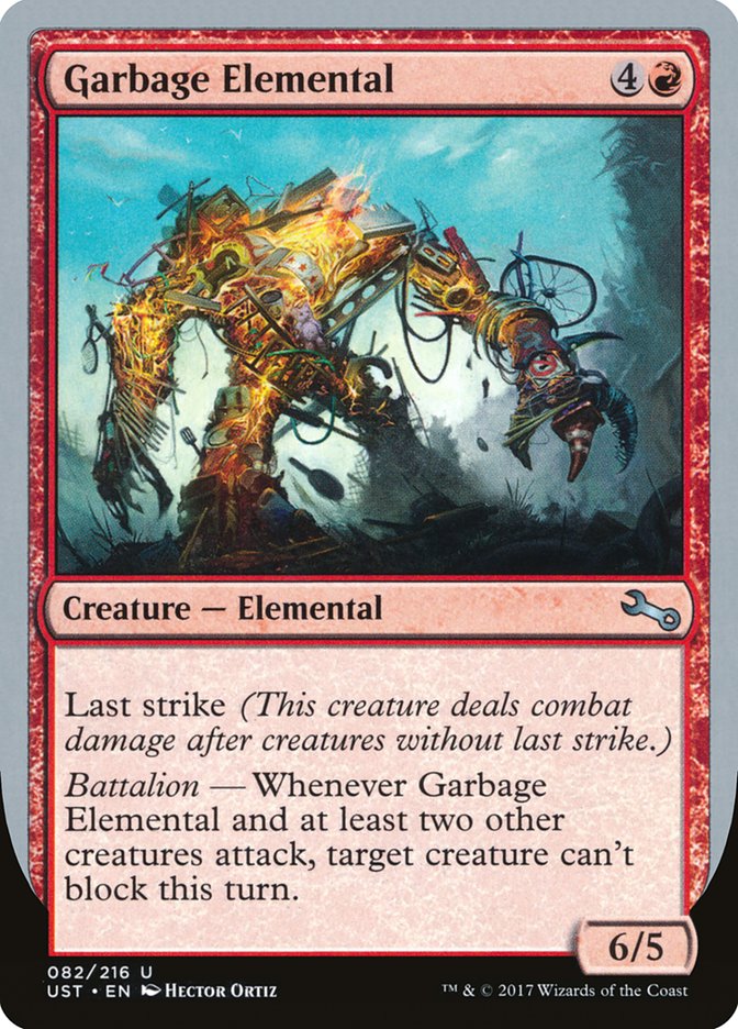 Garbage Elemental (6/5 Creature) [Unstable] | Silver Goblin