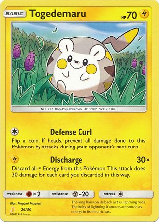 Togedemaru (26/30) [Sun & Moon: Trainer Kit - Alolan Raichu] | Silver Goblin