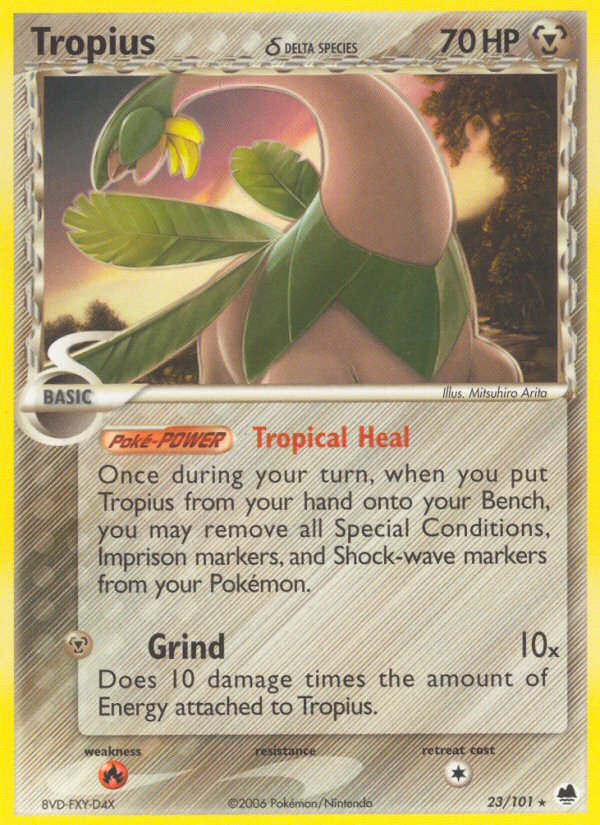 Tropius (23/101) (Delta Species) [EX: Dragon Frontiers] | Silver Goblin