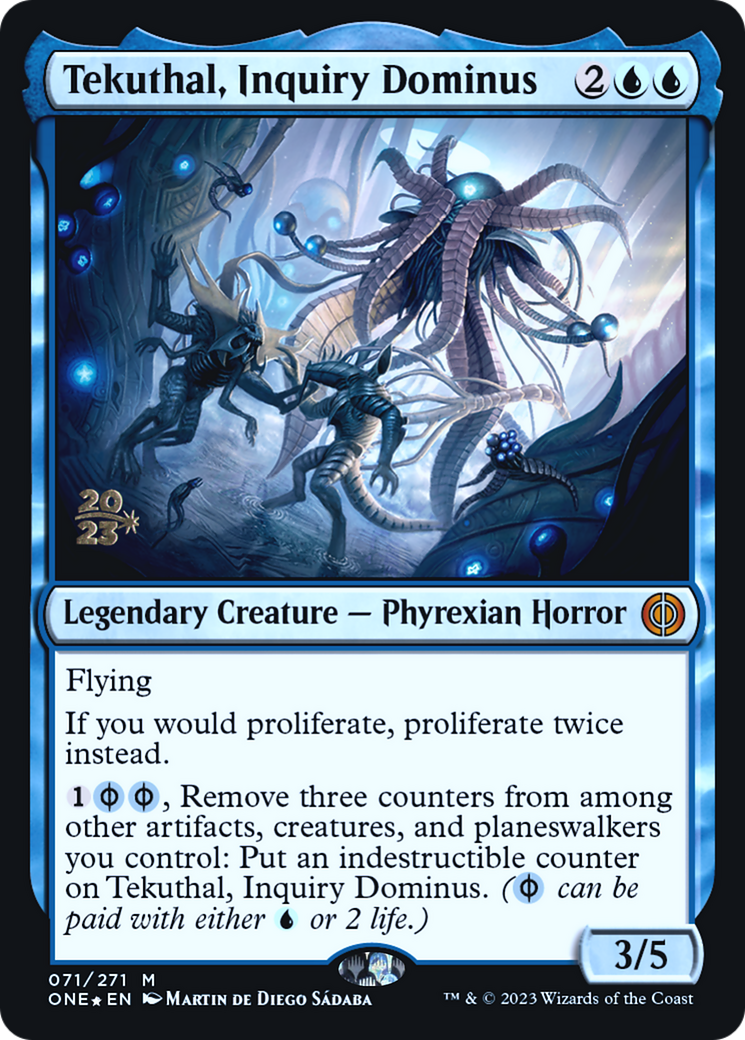 Tekuthal, Inquiry Dominus [Phyrexia: All Will Be One Prerelease Promos] | Silver Goblin