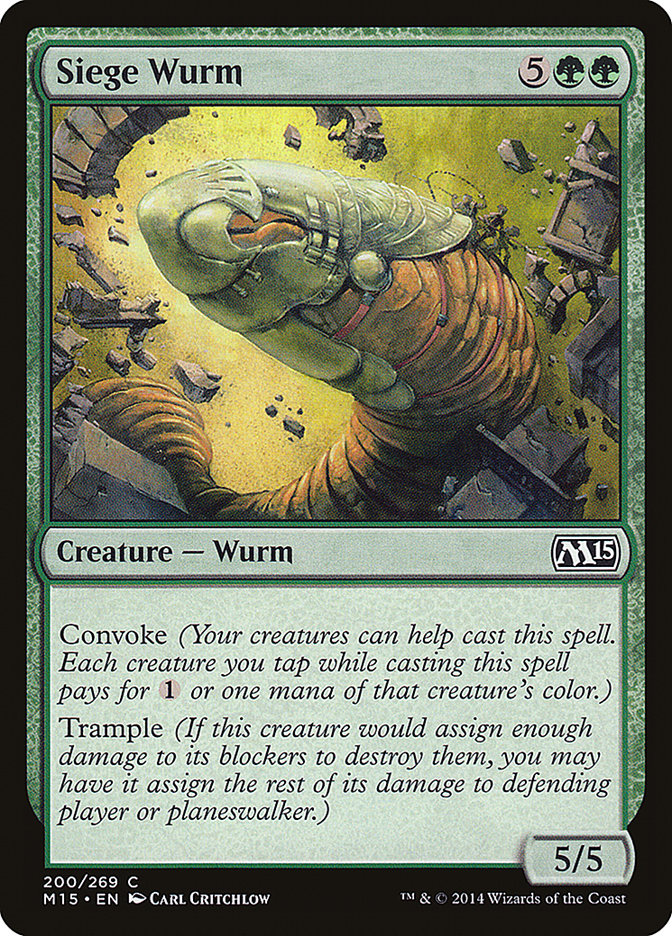 Siege Wurm [Magic 2015] | Silver Goblin