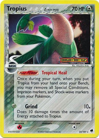 Tropius (23/101) (Delta Species) (Stamped) [EX: Dragon Frontiers] | Silver Goblin