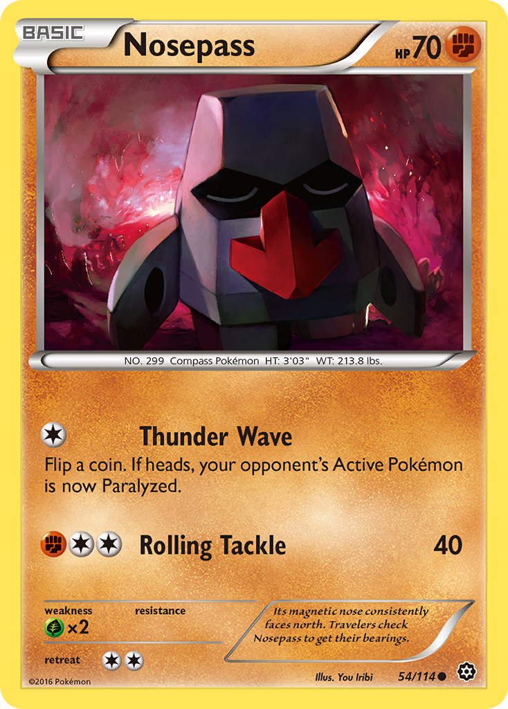 Nosepass (54/114) [XY: Steam Siege] | Silver Goblin