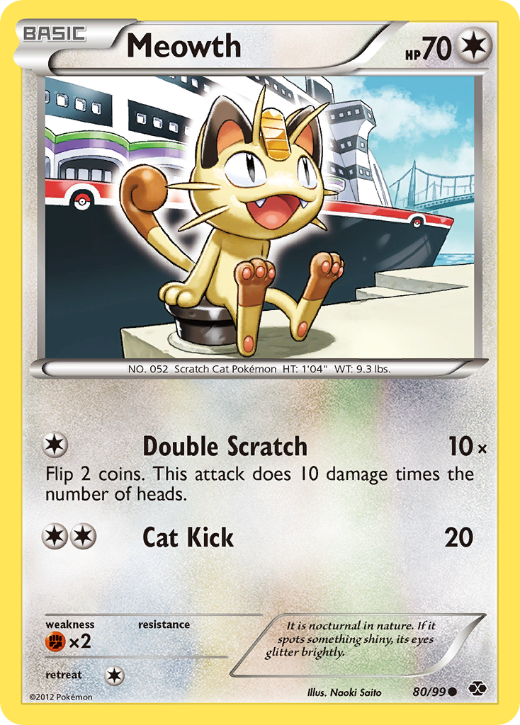 Meowth (80/99) [Black & White: Next Destinies] | Silver Goblin