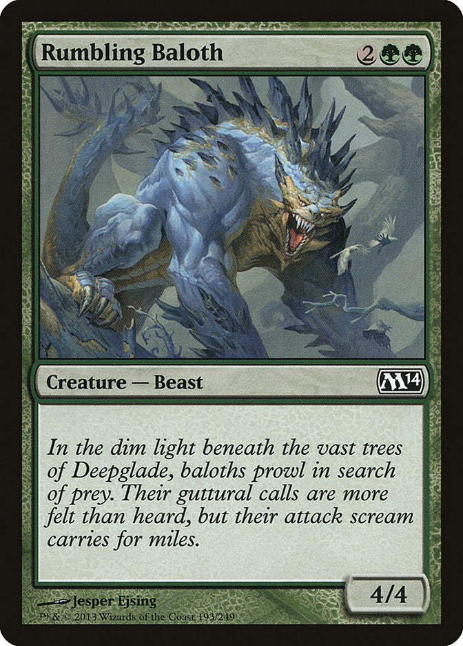 Rumbling Baloth [Magic 2014] | Silver Goblin