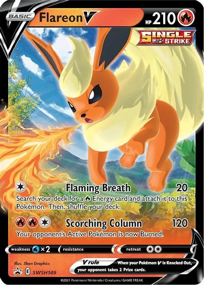 Flareon V (SWSH149) [Sword & Shield: Black Star Promos] | Silver Goblin