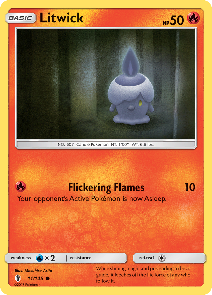 Litwick (11/145) [Sun & Moon: Guardians Rising] | Silver Goblin