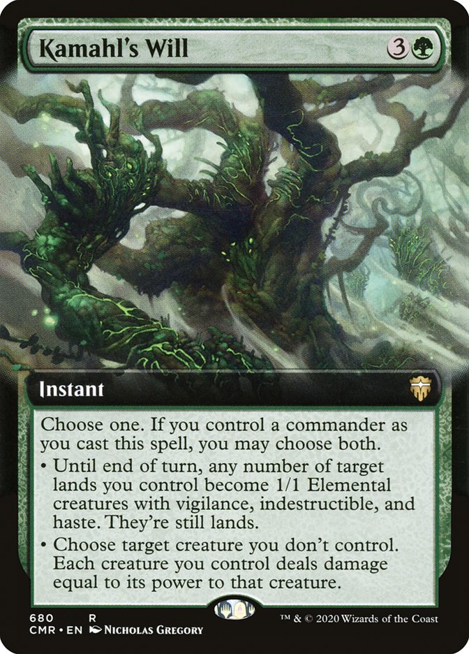 Kamahl's Will (Extended Art) [Commander Legends] | Silver Goblin