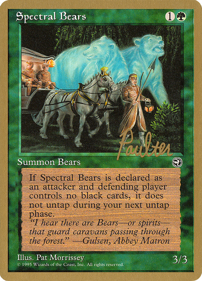Spectral Bears (Preston Poulter) [Pro Tour Collector Set] | Silver Goblin