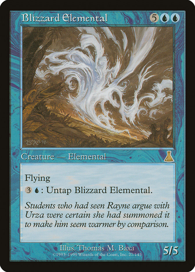 Blizzard Elemental [Urza's Destiny] | Silver Goblin