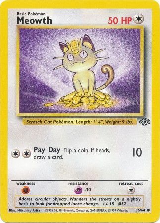 Meowth (56/64) [Jungle Unlimited] | Silver Goblin