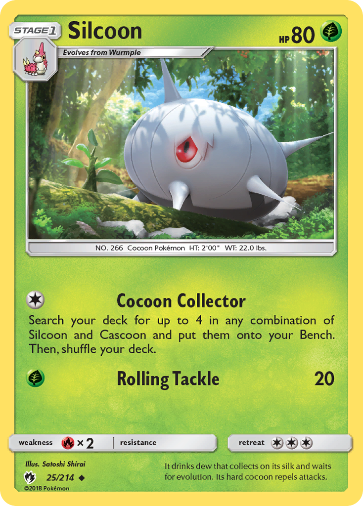 Silcoon (25/214) [Sun & Moon: Lost Thunder] | Silver Goblin