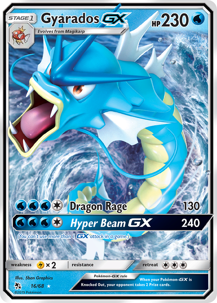 Gyarados GX (16/68) [Sun & Moon: Hidden Fates] | Silver Goblin