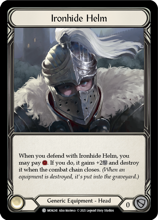 Ironhide Helm [MON241] (Monarch)  1st Edition Normal | Silver Goblin