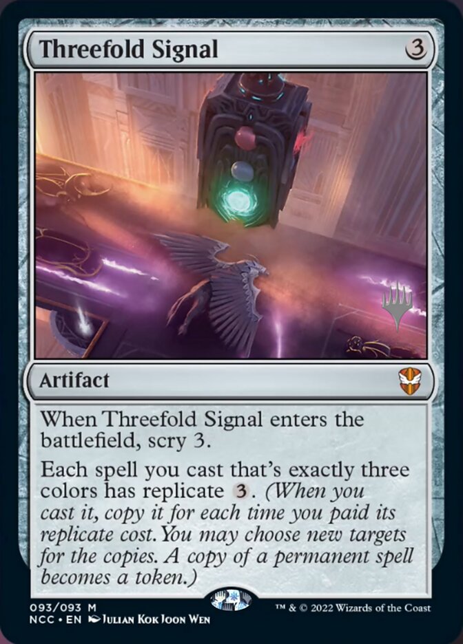 Threefold Signal (Promo Pack) [Streets of New Capenna Commander Promos] | Silver Goblin