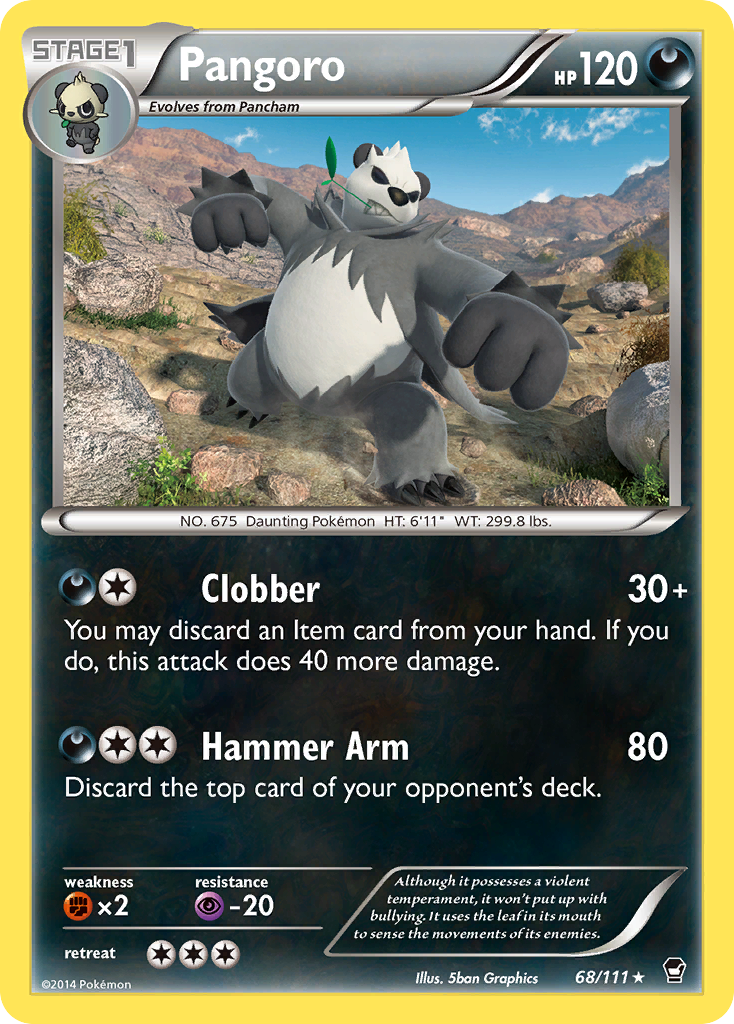 Pangoro (68/111) [XY: Furious Fists] | Silver Goblin