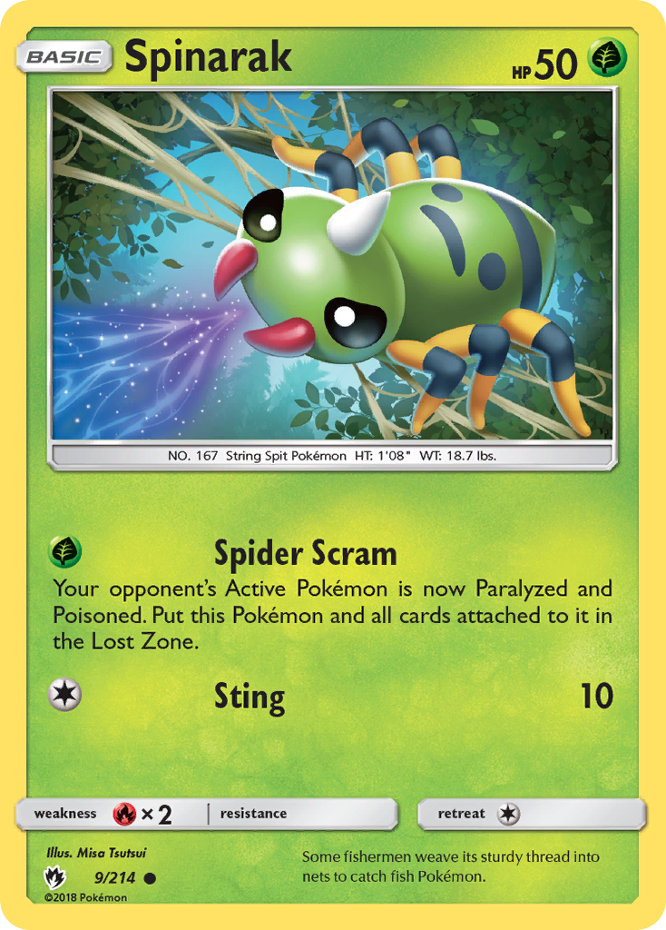 Spinarak (9/214) [Sun & Moon: Lost Thunder] | Silver Goblin