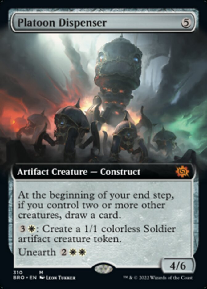 Platoon Dispenser (Extended Art) [The Brothers' War] | Silver Goblin