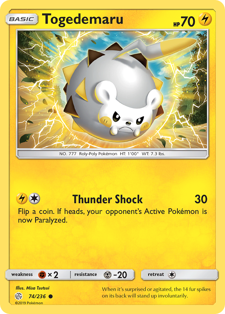 Togedemaru (74/236) [Sun & Moon: Cosmic Eclipse] | Silver Goblin