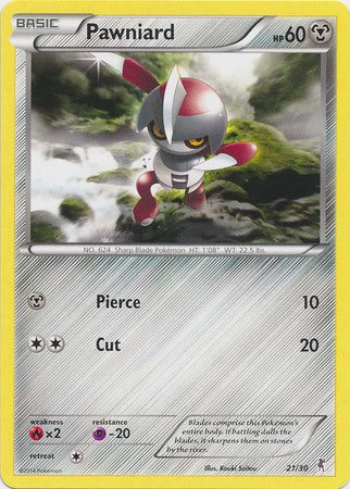 Pawniard (21/30) [XY: Trainer Kit 1 - Bisharp] | Silver Goblin