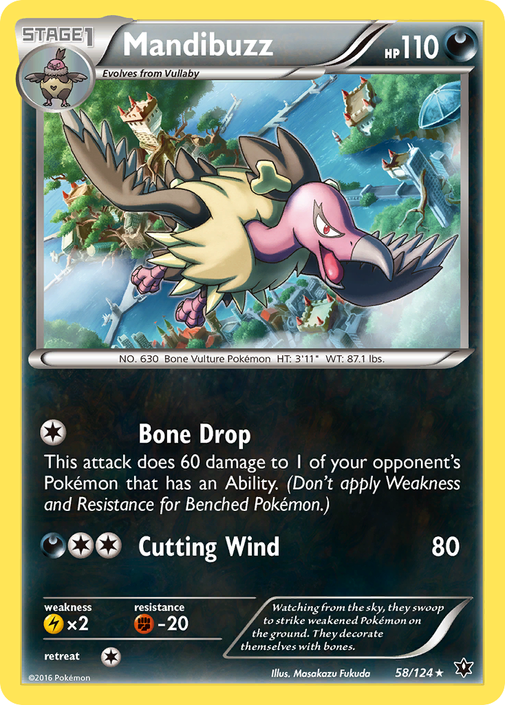 Mandibuzz (58/124) [XY: Fates Collide] | Silver Goblin