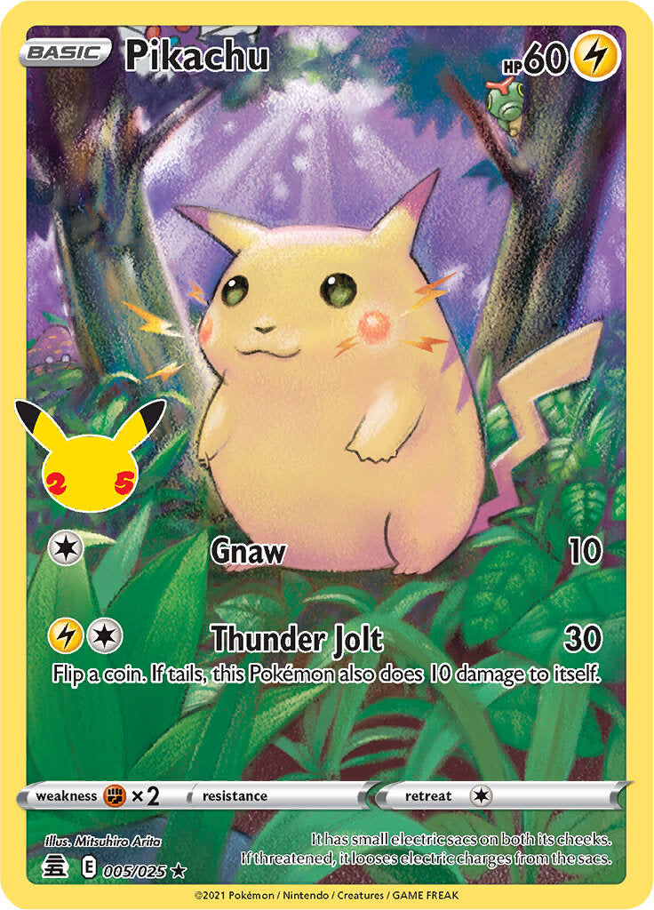 Pikachu (005/025) [Celebrations: 25th Anniversary] | Silver Goblin