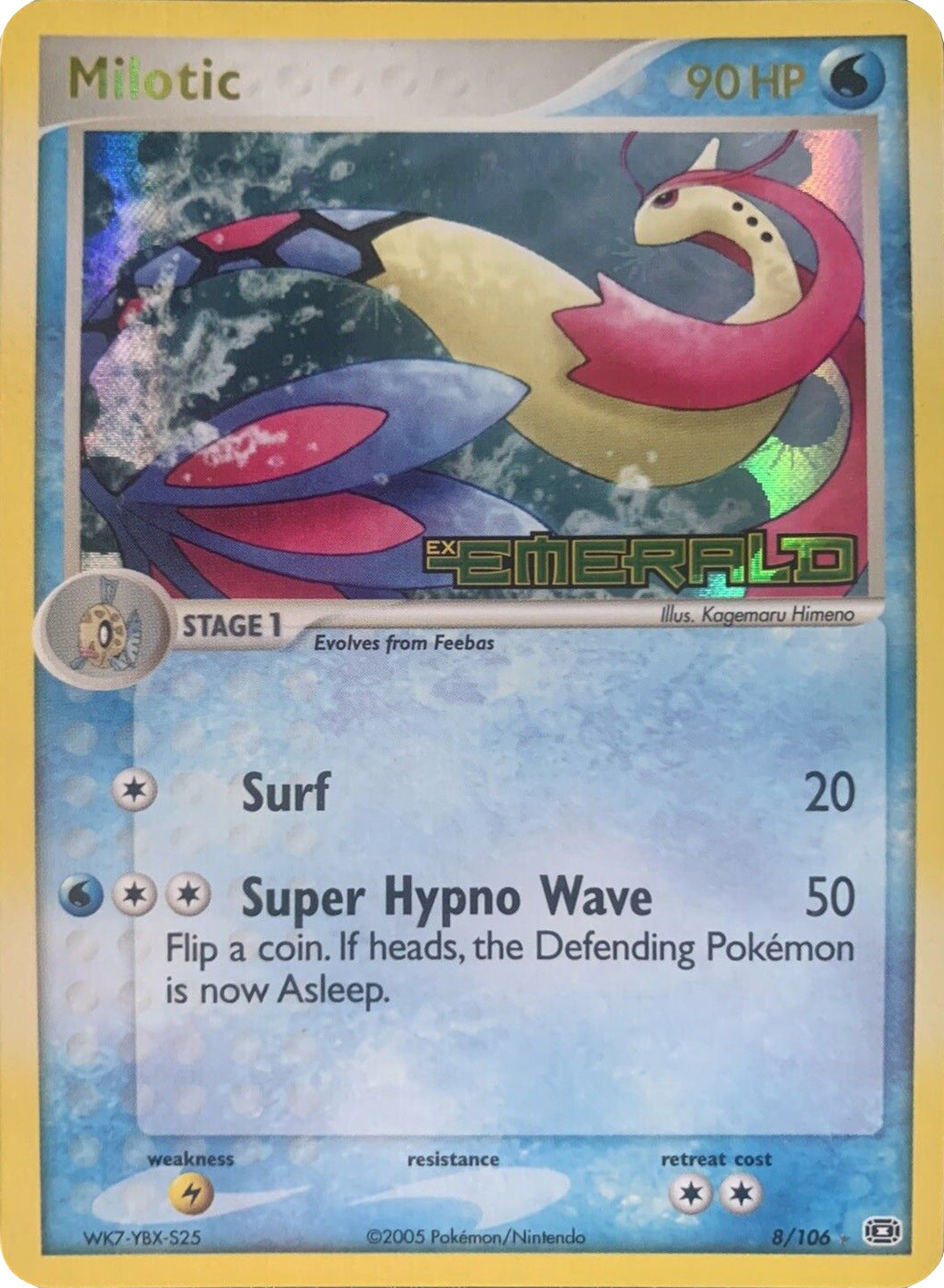 Milotic (8/106) (Stamped) [EX: Emerald] | Silver Goblin