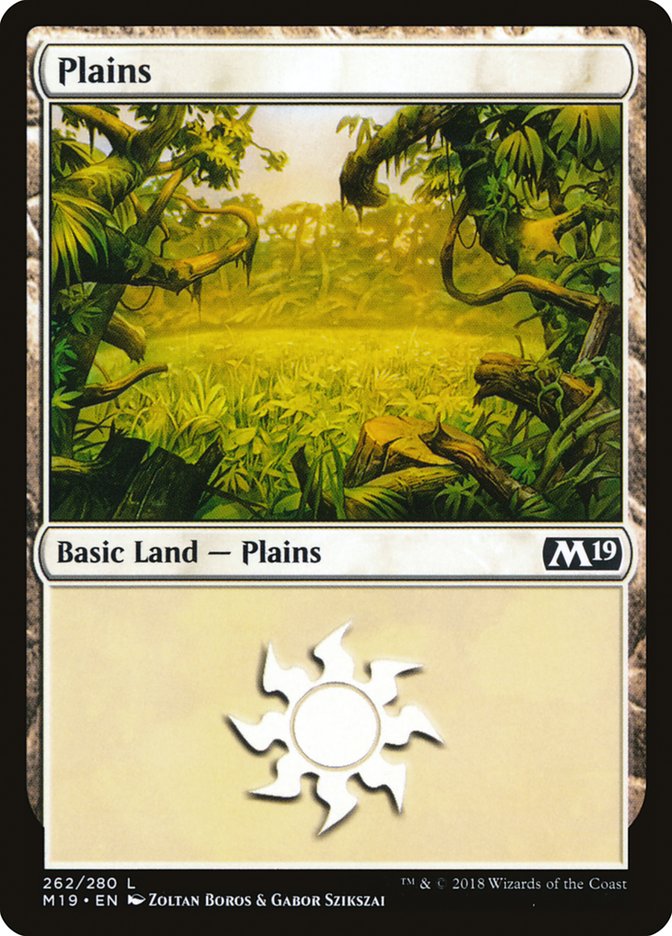 Plains (262) [Core Set 2019] | Silver Goblin