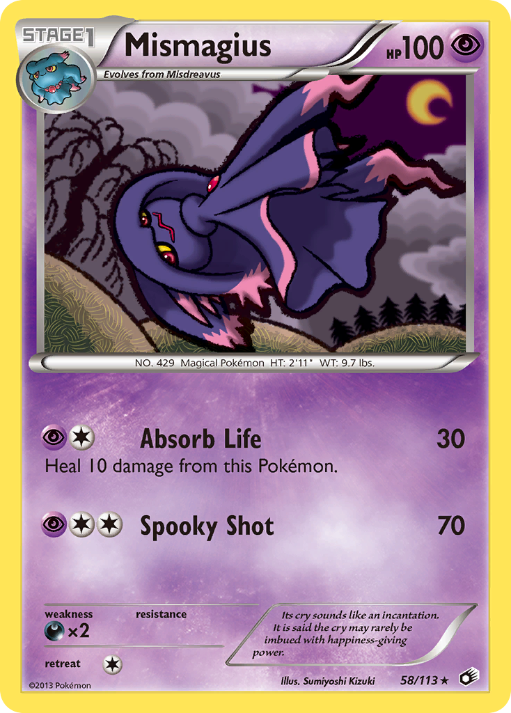 Mismagius (58/113) [Black & White: Legendary Treasures] | Silver Goblin