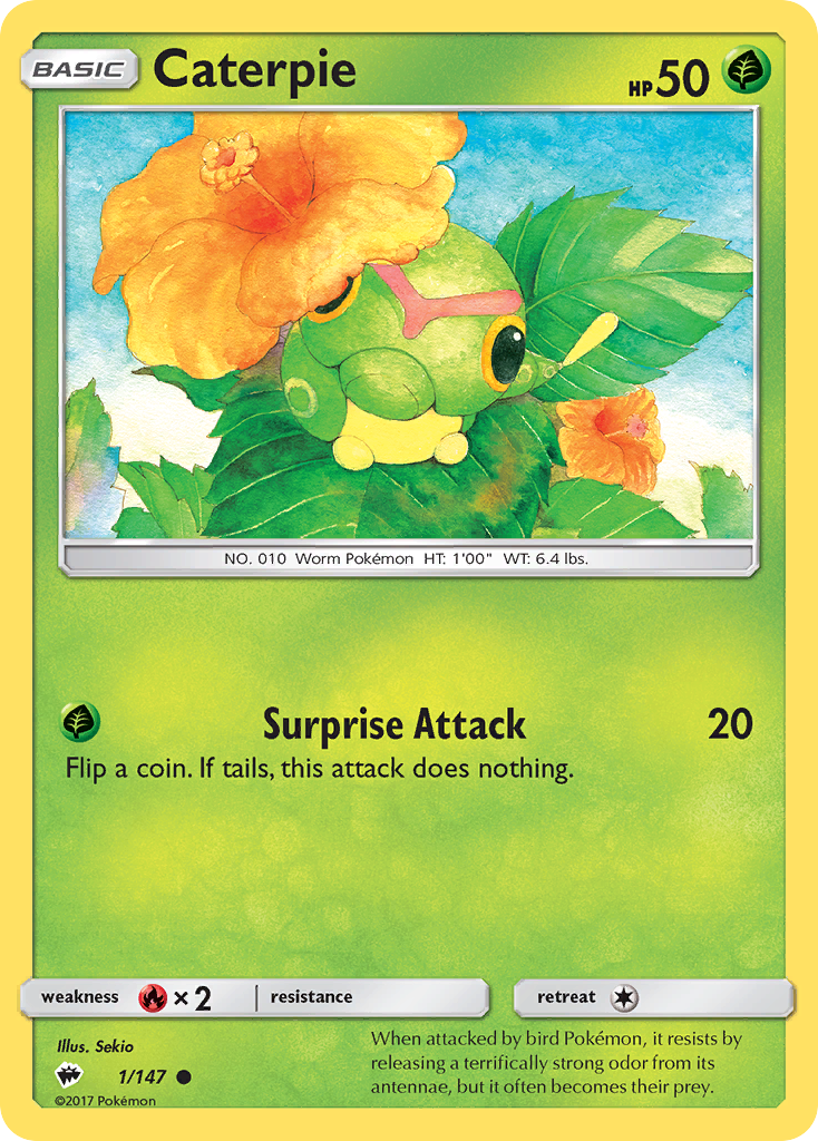 Caterpie (1/147) [Sun & Moon: Burning Shadows] | Silver Goblin