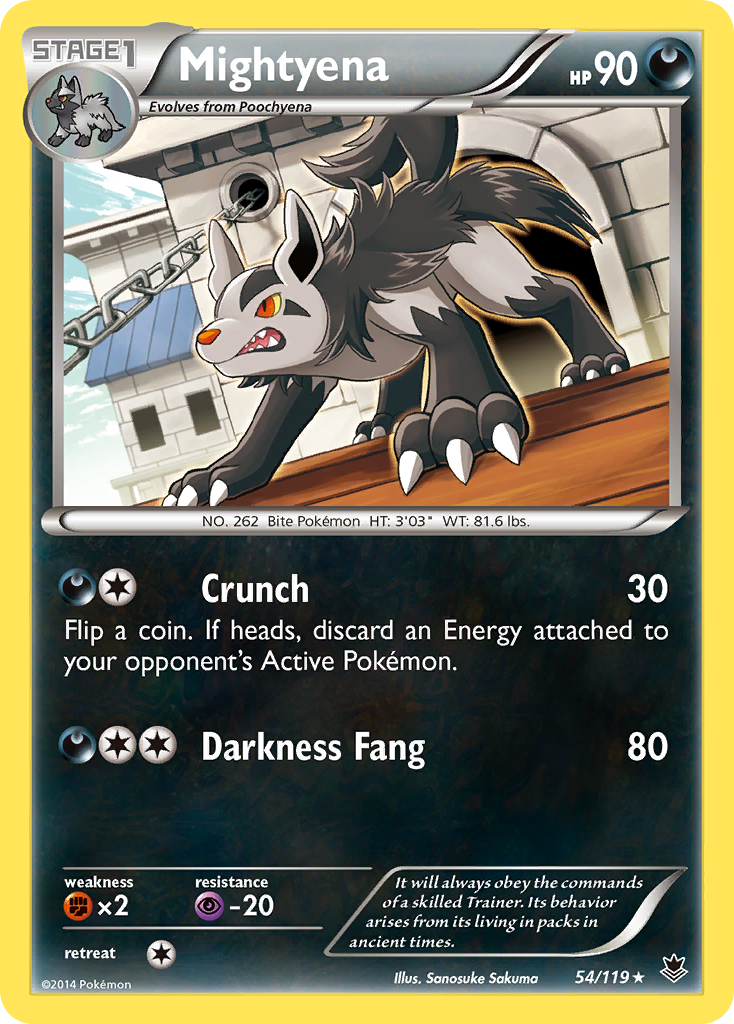 Mightyena (54/119) [XY: Phantom Forces] | Silver Goblin