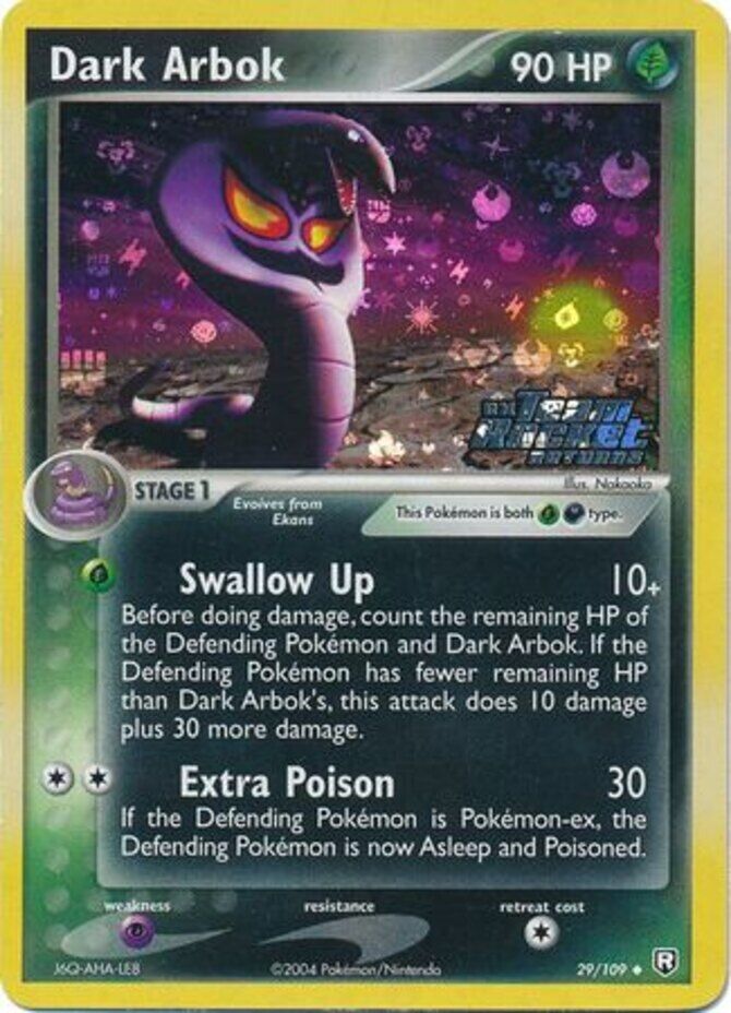 Dark Arbok (29/109) (Stamped) [EX: Team Rocket Returns] | Silver Goblin