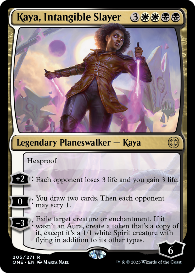 Kaya, Intangible Slayer (Promo Pack) [Phyrexia: All Will Be One Promos] | Silver Goblin