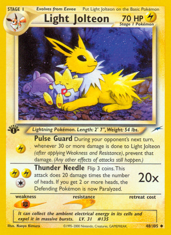 Light Jolteon (48/105) [Neo Destiny 1st Edition] | Silver Goblin