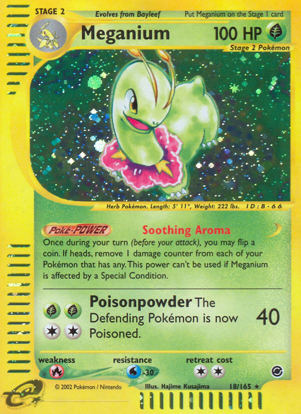 Meganium (18/165) [Expedition: Base Set] | Silver Goblin