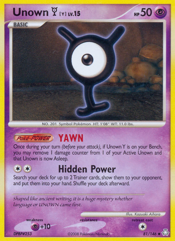 Unown Y (81/146) [Diamond & Pearl: Legends Awakened] | Silver Goblin