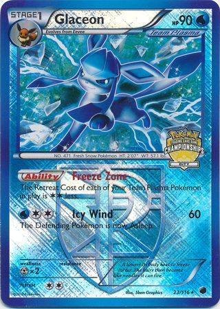 Glaceon (23/116) (City Championship Promo) [Black & White: Plasma Freeze] | Silver Goblin