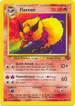 Flareon (19/64) [Jungle Unlimited] | Silver Goblin