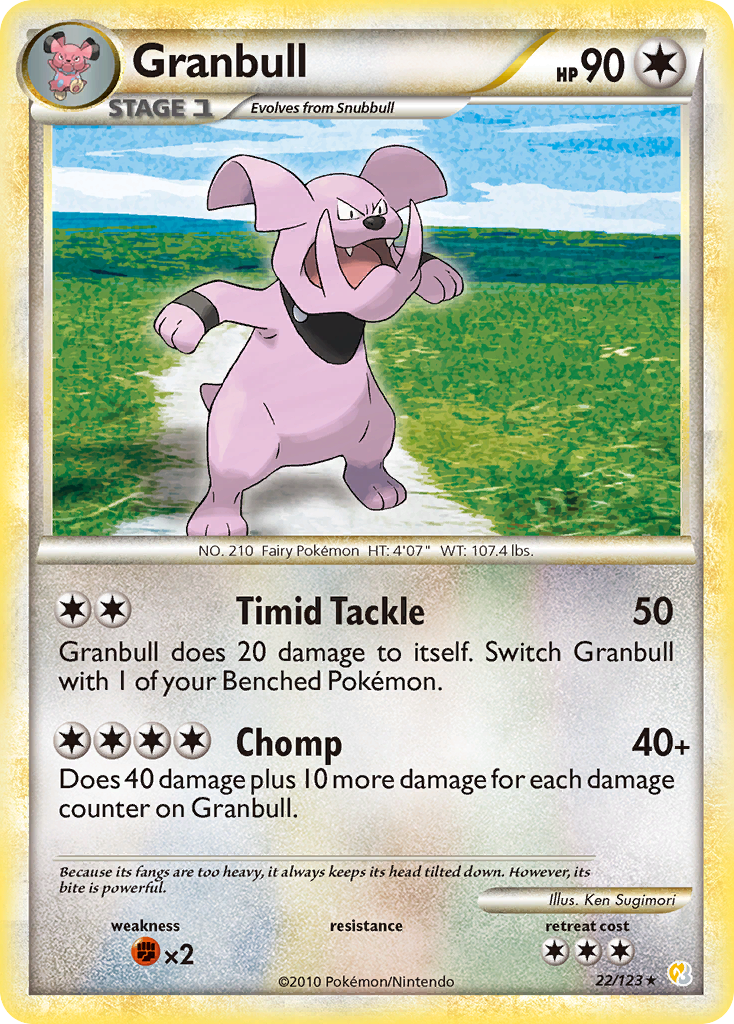 Granbull (22/123) [HeartGold & SoulSilver: Base Set] | Silver Goblin