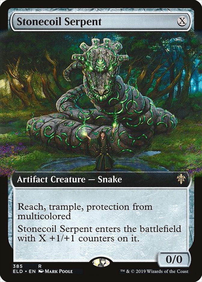 Stonecoil Serpent (Extended Art) [Throne of Eldraine] | Silver Goblin