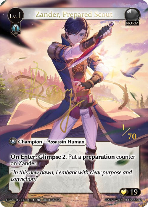 Zander, Prepared Scout (CUR) (013) [Dawn of Ashes: 1st Edition] | Silver Goblin