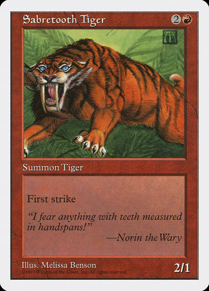 Sabretooth Tiger [Fifth Edition] | Silver Goblin