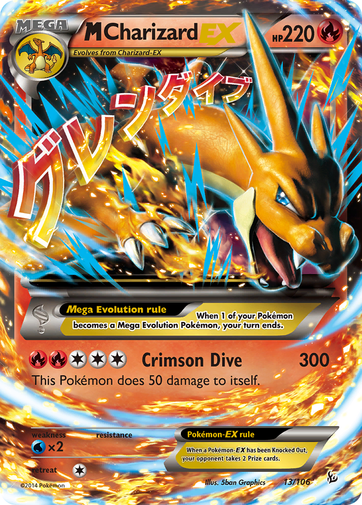 M Charizard EX (13/106) [XY: Flashfire] | Silver Goblin