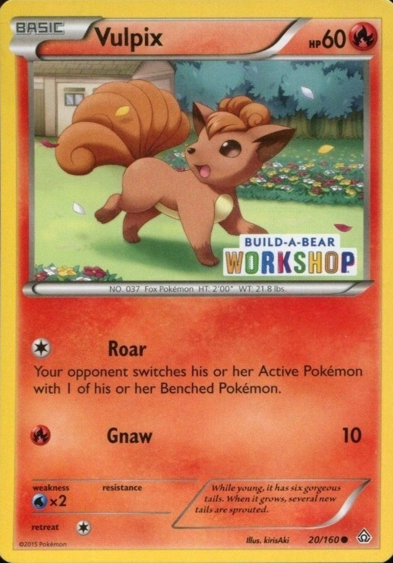 Vulpix (20/160) (Build A Bear Workshop Exclusive) [XY: Primal Clash] | Silver Goblin