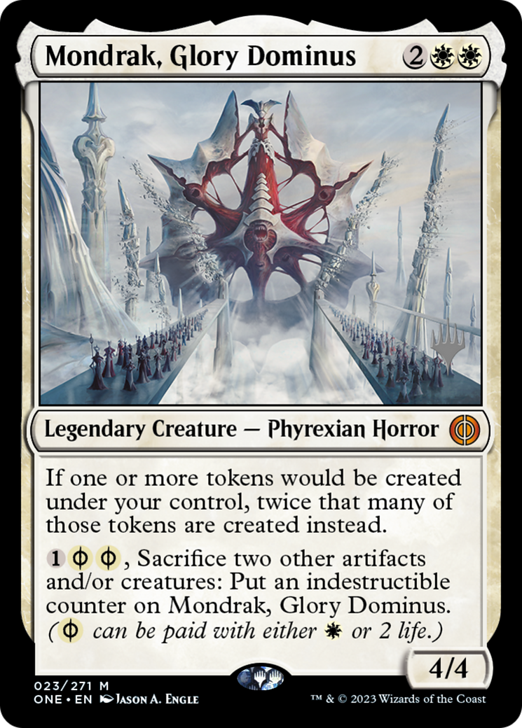 Mondrak, Glory Dominus (Promo Pack) [Phyrexia: All Will Be One Promos] | Silver Goblin