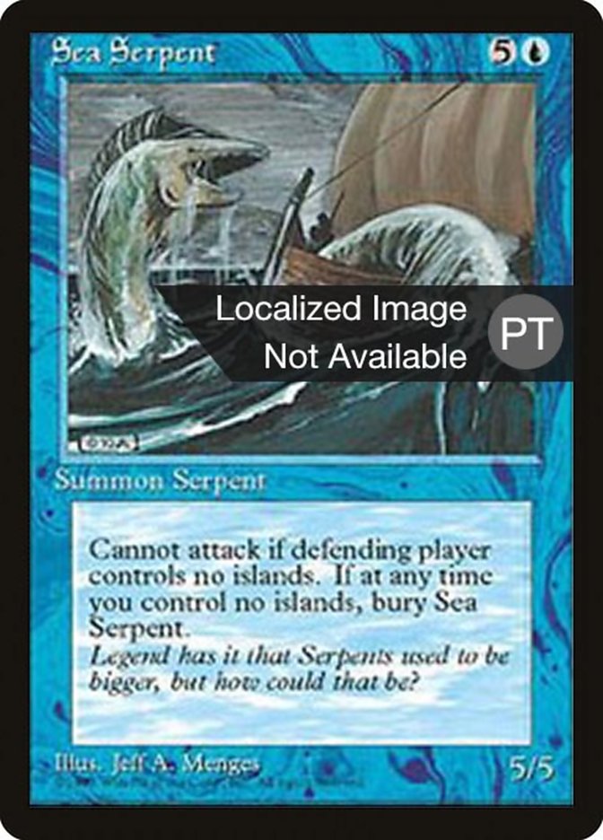 Sea Serpent [Fourth Edition (Foreign Black Border)] | Silver Goblin