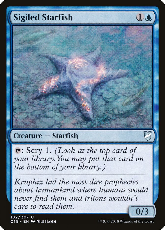 Sigiled Starfish [Commander 2018] | Silver Goblin